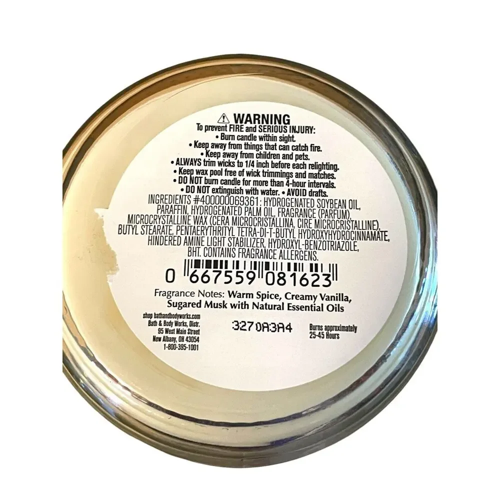 Bath & Body Works Sugared Snickerdoodle Single Wick Candle 7 oz Holiday NEW - Picture 2 of 3